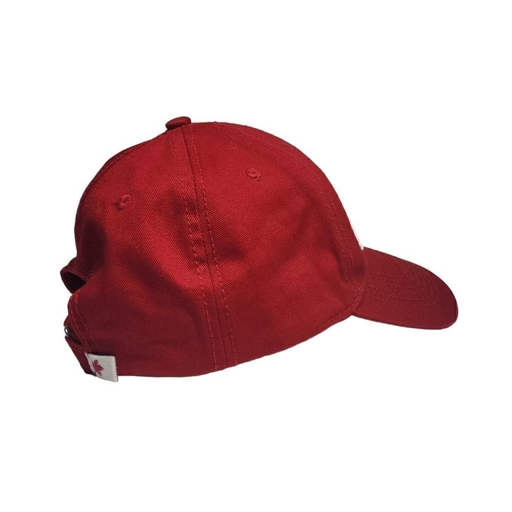 Canada Mens Hat‎ Cap Strap Back One Size Red Loop Hook Casual Outdoors - Picture 8 of 10